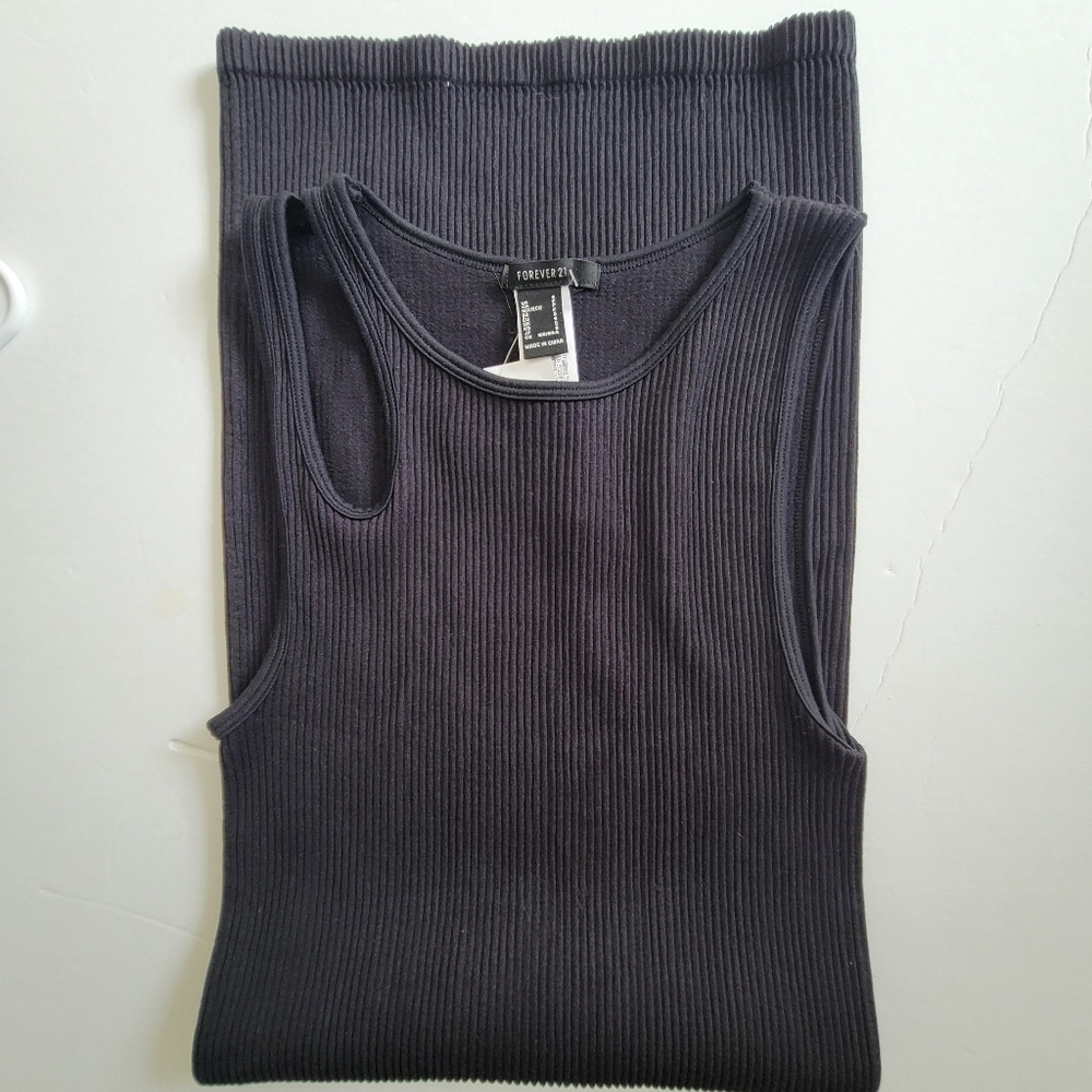 Forever 21 Ribbed Tank Mini Dress. - Picture 3 of 7